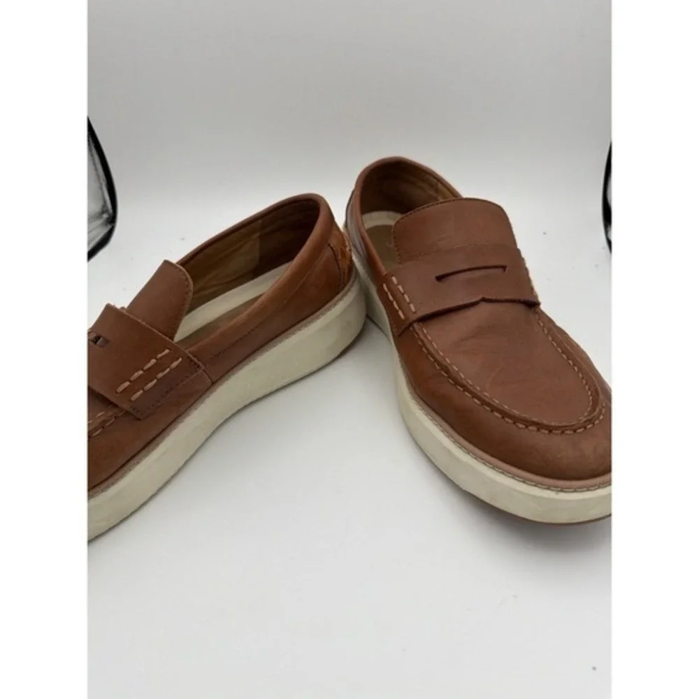 Cole Haan Grand 360 Penny Loafers Men's 13M Brown Leather Slip-On Shoes.    1603